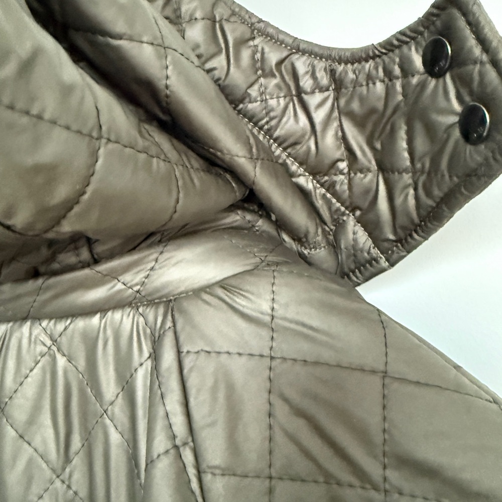 ICB New York women’s Quilted khaki hooded Oversized winter coat/jacket - Picture 8 of 12